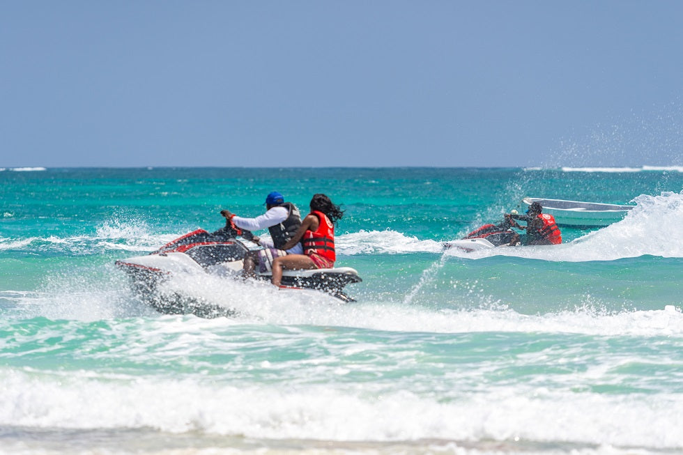 Jetsking in Diani